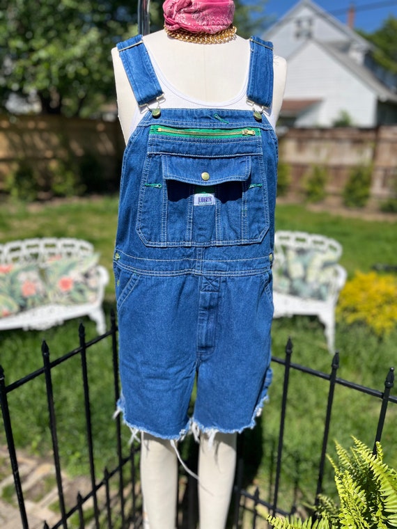 VINTAGE OVERALL SHORTS, Liberty brand overall shor