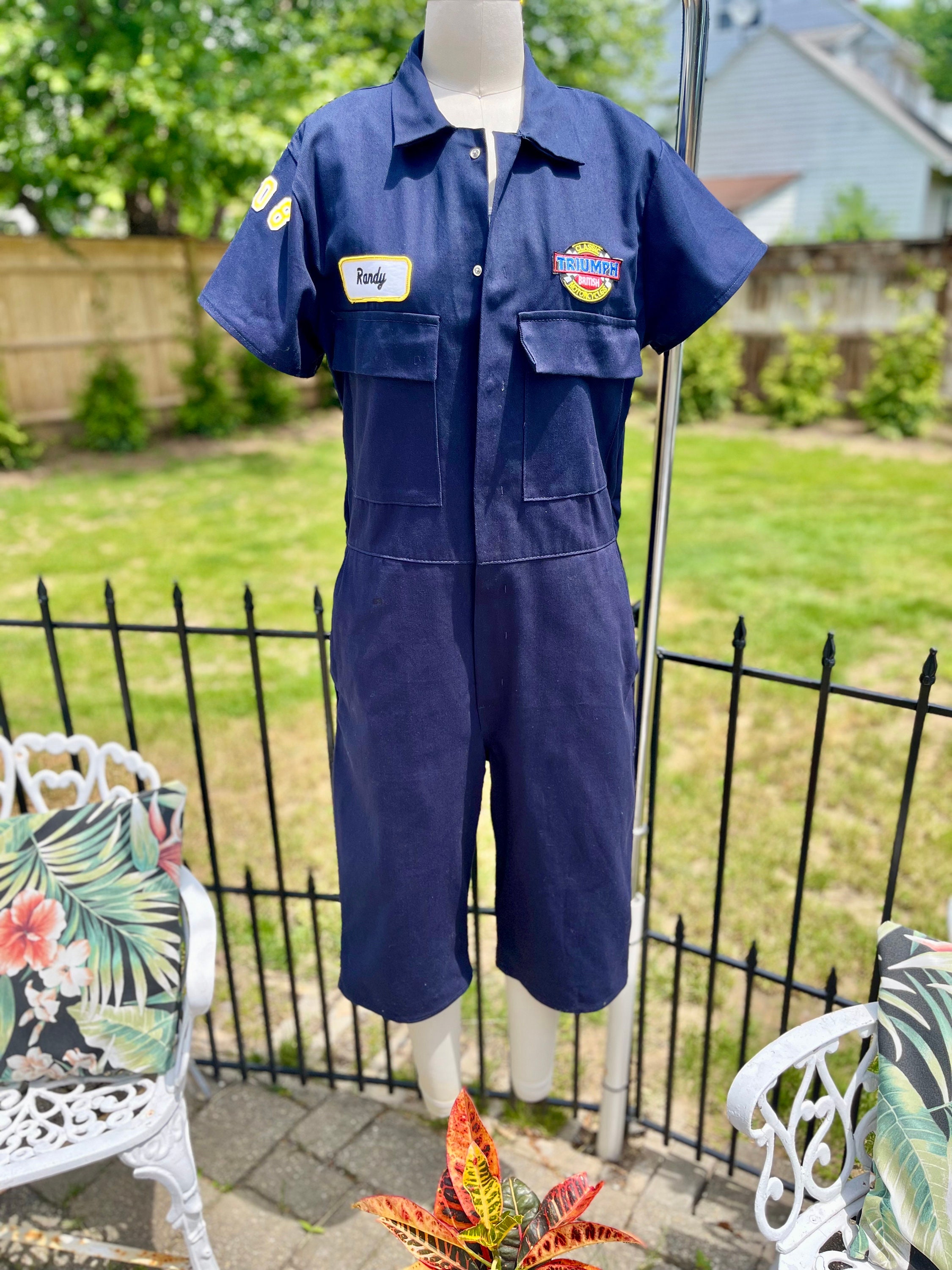 Coverall Shorts,38' Vintage Coverall Short, Short Sleeve Coverall Shorts,38' Vintage Coverall Short, Short Sleeve