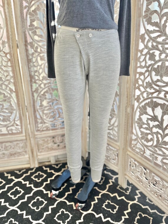 ITALIAN MILITARY LONGJOHNS/vintage wool blend long