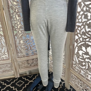 ITALIAN MILITARY LONGJOHNS/vintage wool blend long johns/grey military long johns/fab208nyc/wool blend long underwear/button front long john image 5