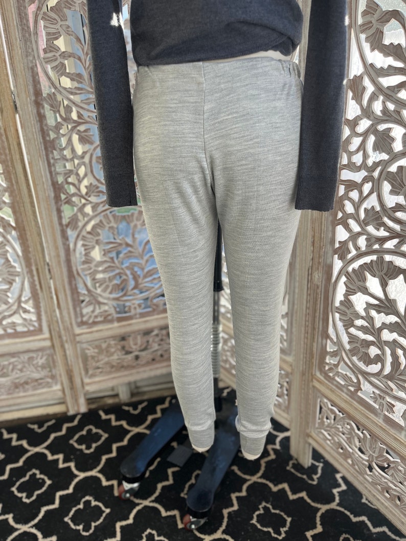 ITALIAN MILITARY LONGJOHNS/vintage wool blend long johns/grey military long johns/fab208nyc/wool blend long underwear/button front long john image 5