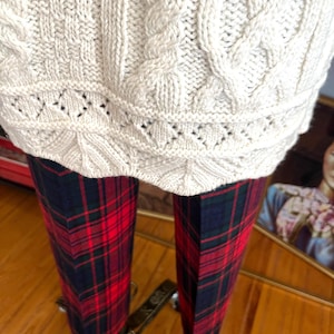 Vintage Hooded Aran Cable Knit Cardigan: Irish Sweater with Pockets image 13