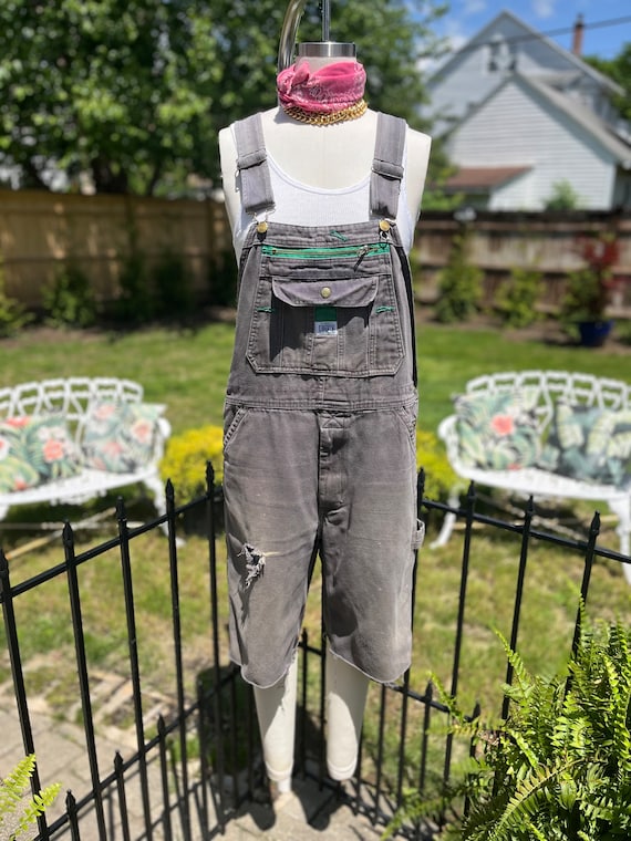 GRUNGE OVERALL SHORTS, 38', vintage overall shorts
