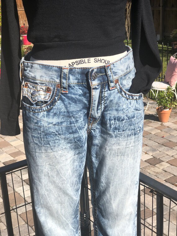 true religion acid wash jeans