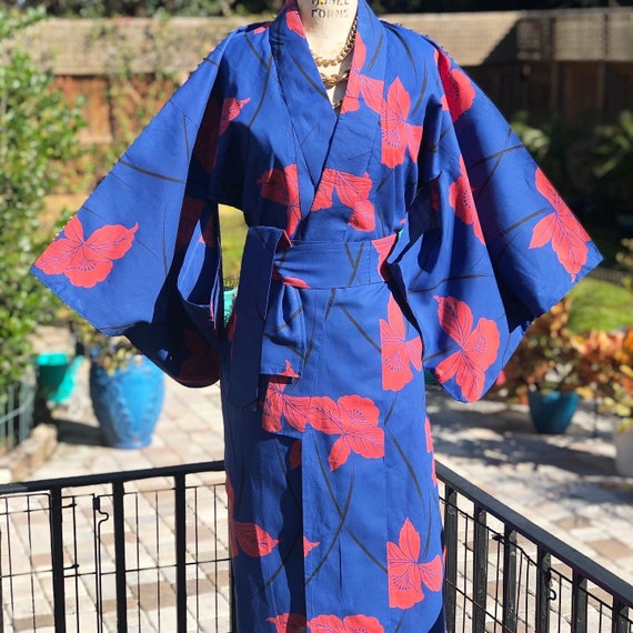 VINTAGE KIMONO /Japanese kimono/vintage cotton kim
