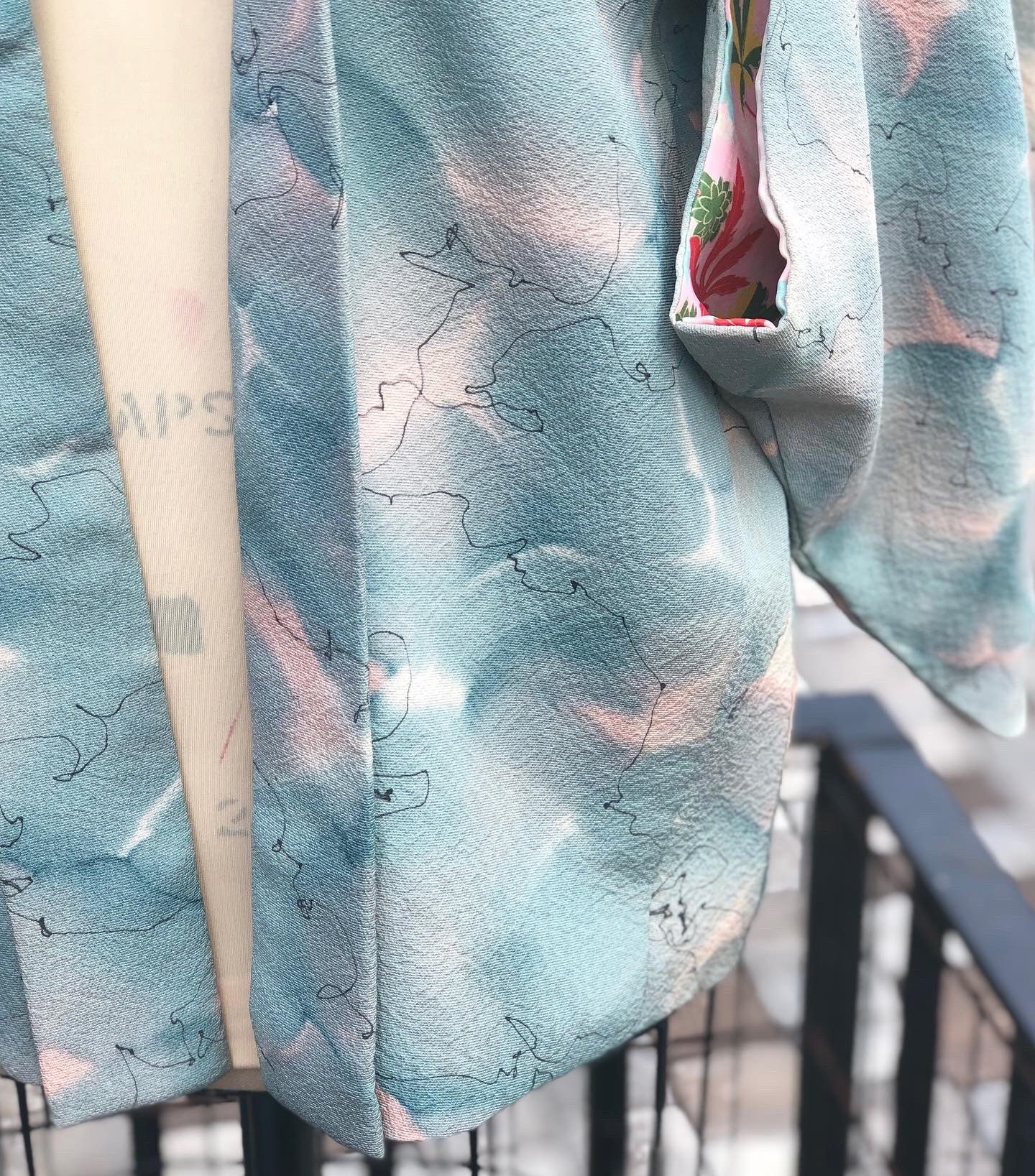 Vintage Kimono Haori, Japanese Haori Jacket, Reversible Vintage Kimono Haori, Japanese Haori Jacket, Reversible