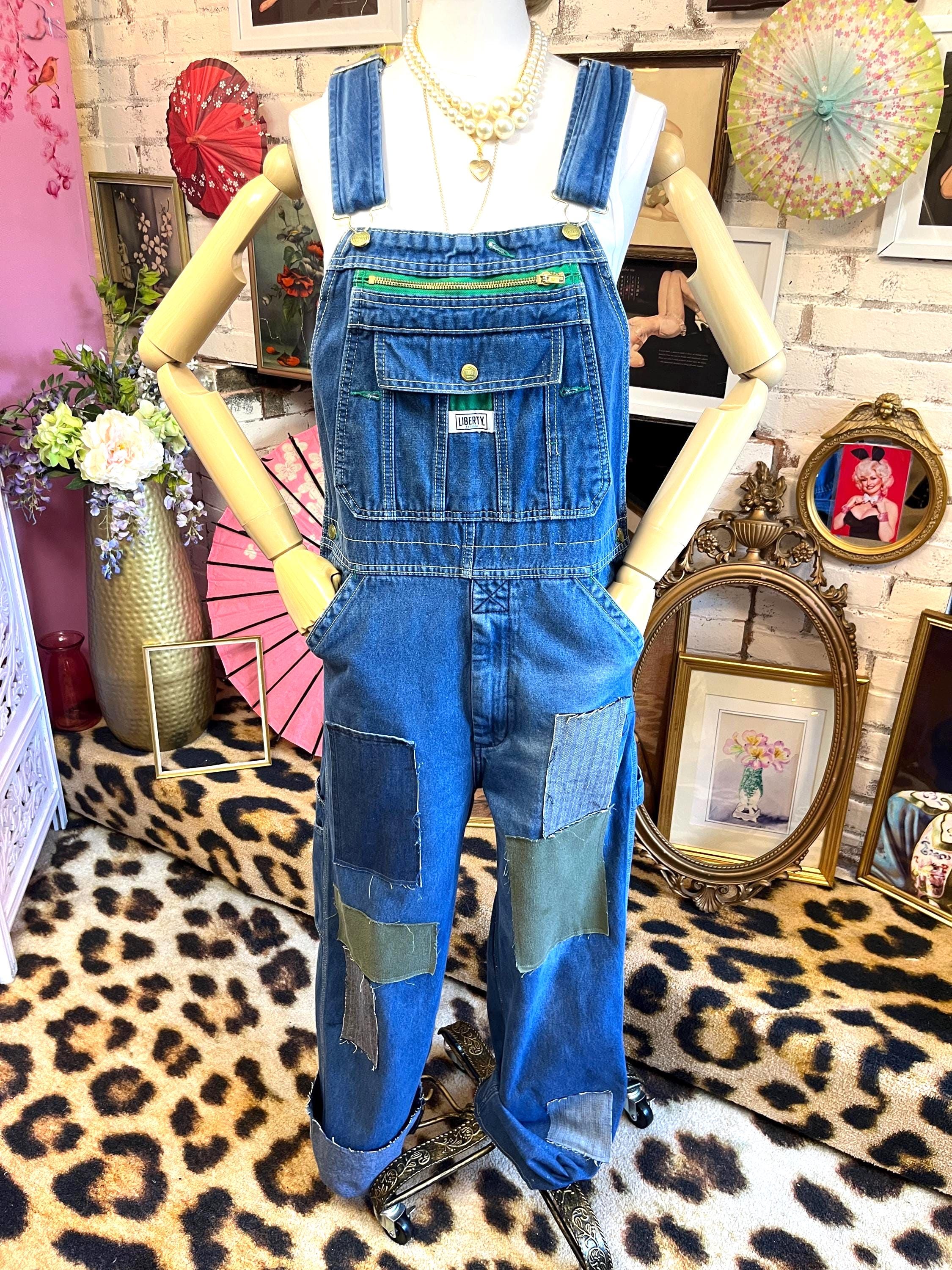 Vintage Liberty Overalls Mens 44x32 Blue Denim Made in USA