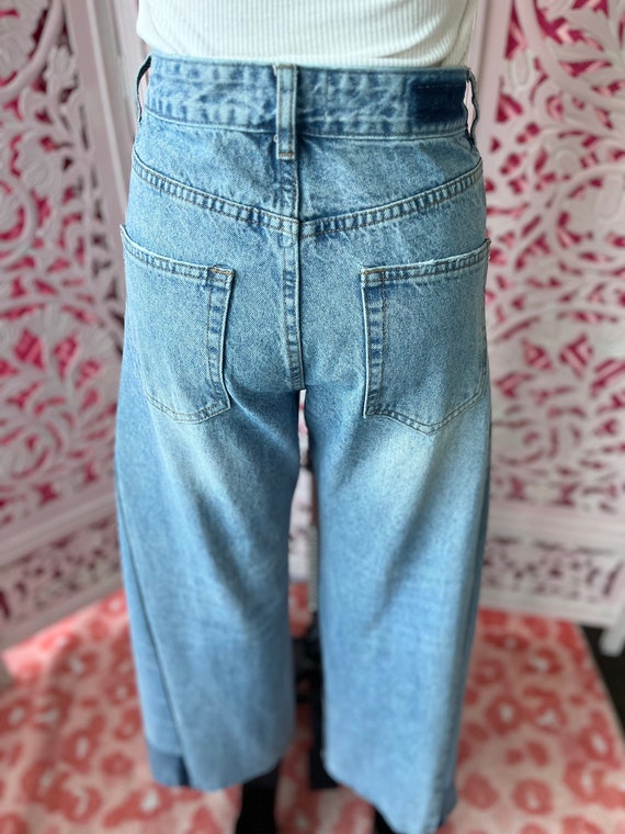 HIGH WAIST SIDE panel jeans, ladies jean, upcycle… - image 8