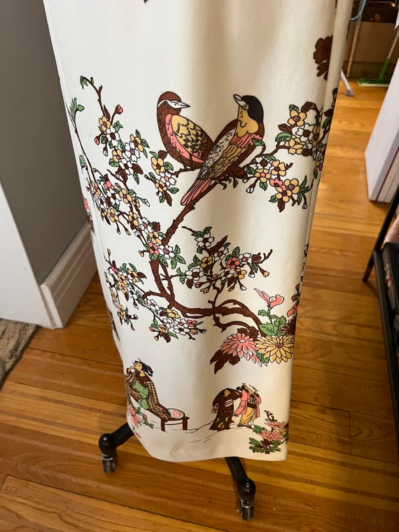 VINTAGE MAXI DRESS, floral 70s maxi dress, cherry… - image 8