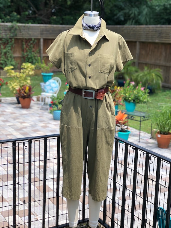 FREE US SHIPPING/ladies jumpsuit/cotton jumpsuit/o