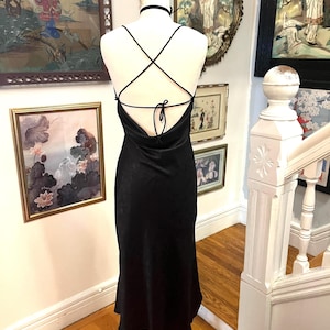 Black slip dress, cowl back slip dress, maxi slip dress, damask slip dress, slinky slip dress, fab208nyc, 90s slip dress, vintage slip dress