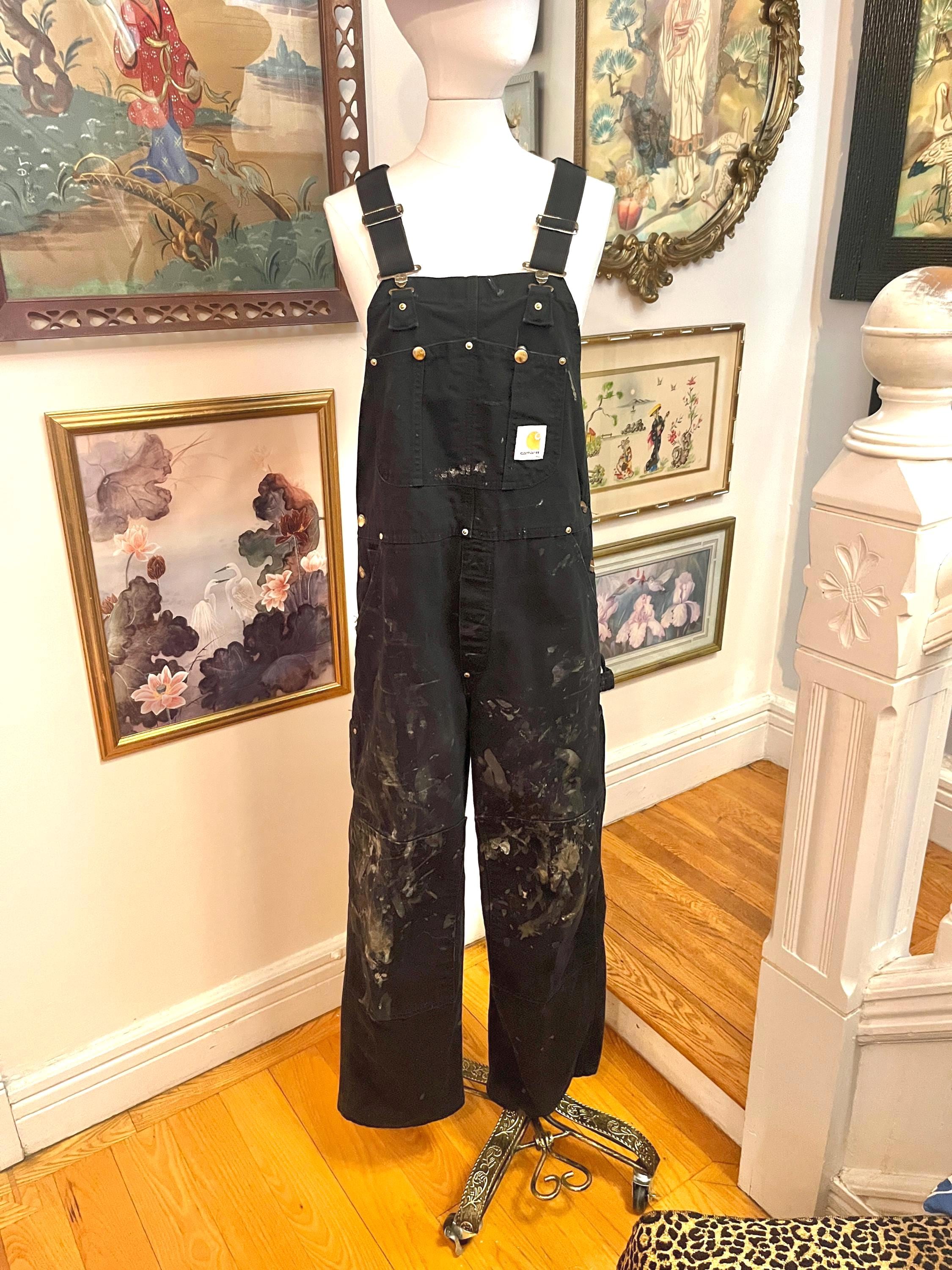 Carhartt ⭐️ BLACK overall Carhartt R33BLK Black Arctic Zip Quilt Lined Overa