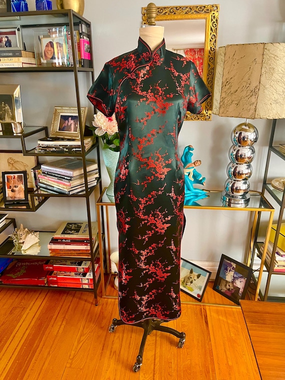 Pink cherry blossom cheongsam - Gem 