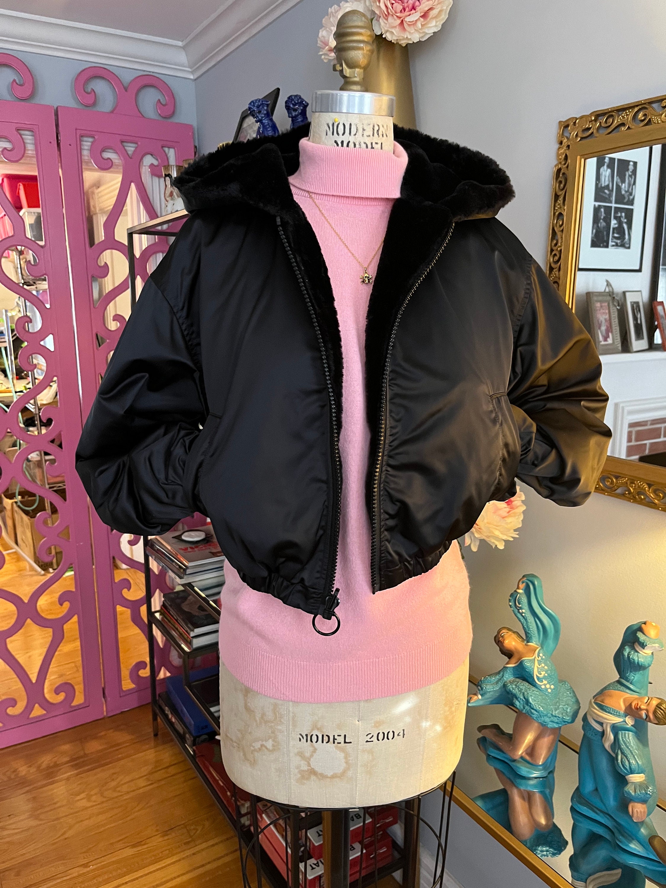 Reversible Fake Fur and Satin Bomber Jacket, Black Fake Fur Jacket, Satin Bomber Jacket, Hooded Bomber Jacket, Fab208nyc, Reversible Jacket - Etsy Reversible Fake Fur and Satin Bomber Jacket, Black Fake Fur Jacket, Satin Bomber Jacket, Hooded Bomber Jacket, Fab208nyc, Reversible Jacket - Etsy