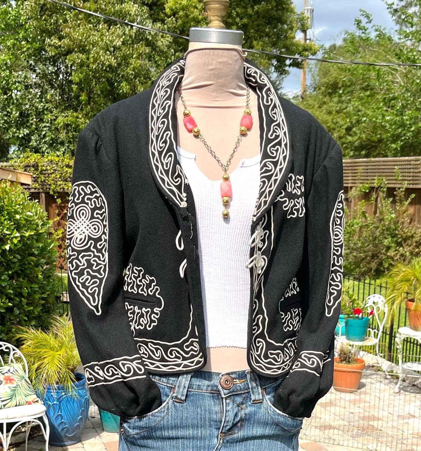 Mens mexican top bolero jacket