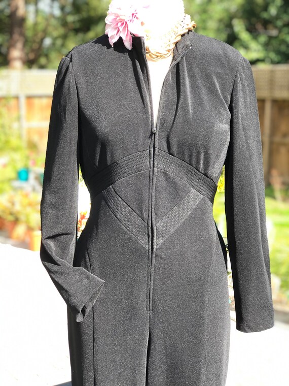 VINTAGE JUMPSUIT/jumpsuit/80s jumpsuit/stretch kni