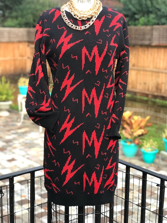 FREE US SHIPPING!/sweater dress/vintage sweater dr