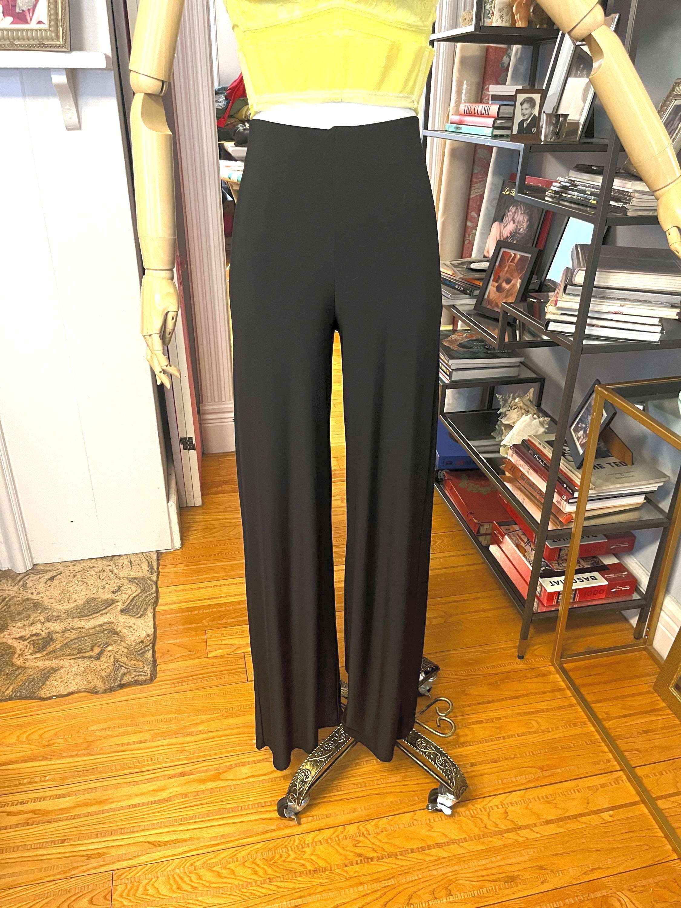 Black Flared Pants 90s - Etsy