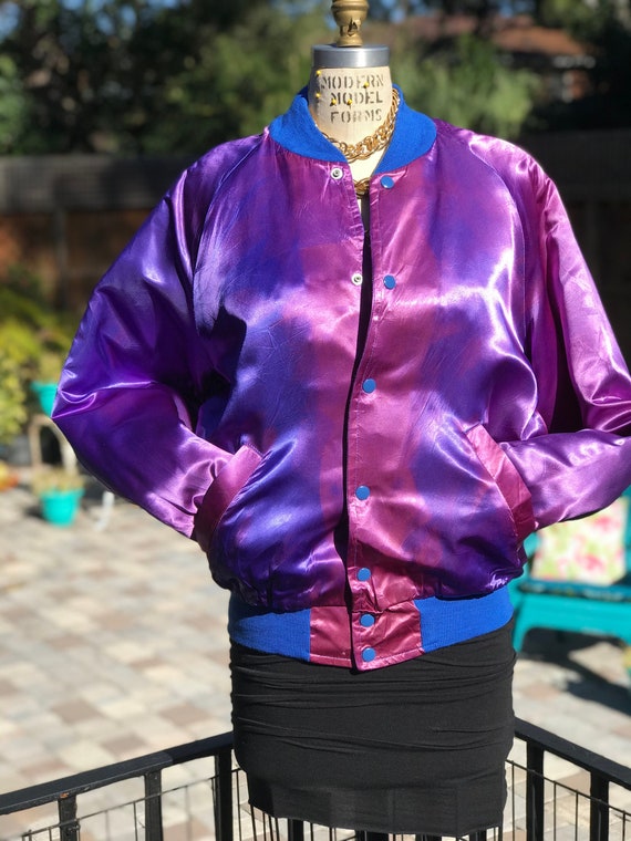 FREE US SHIPPING!/satin jacket/vintage satin jacke