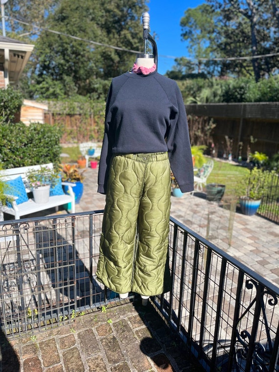 vintage army green pants - Gem