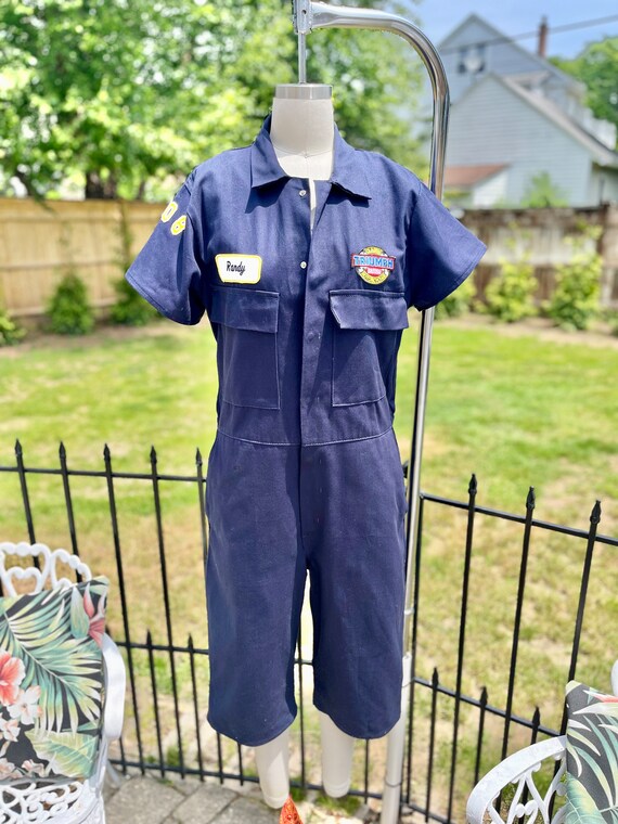 Coverall Shorts,38' Vintage Coverall Short, Short Sleeve