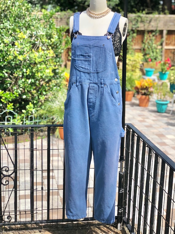 VINTAGE OVERALLS/ladies overalls/blue overalls/blu