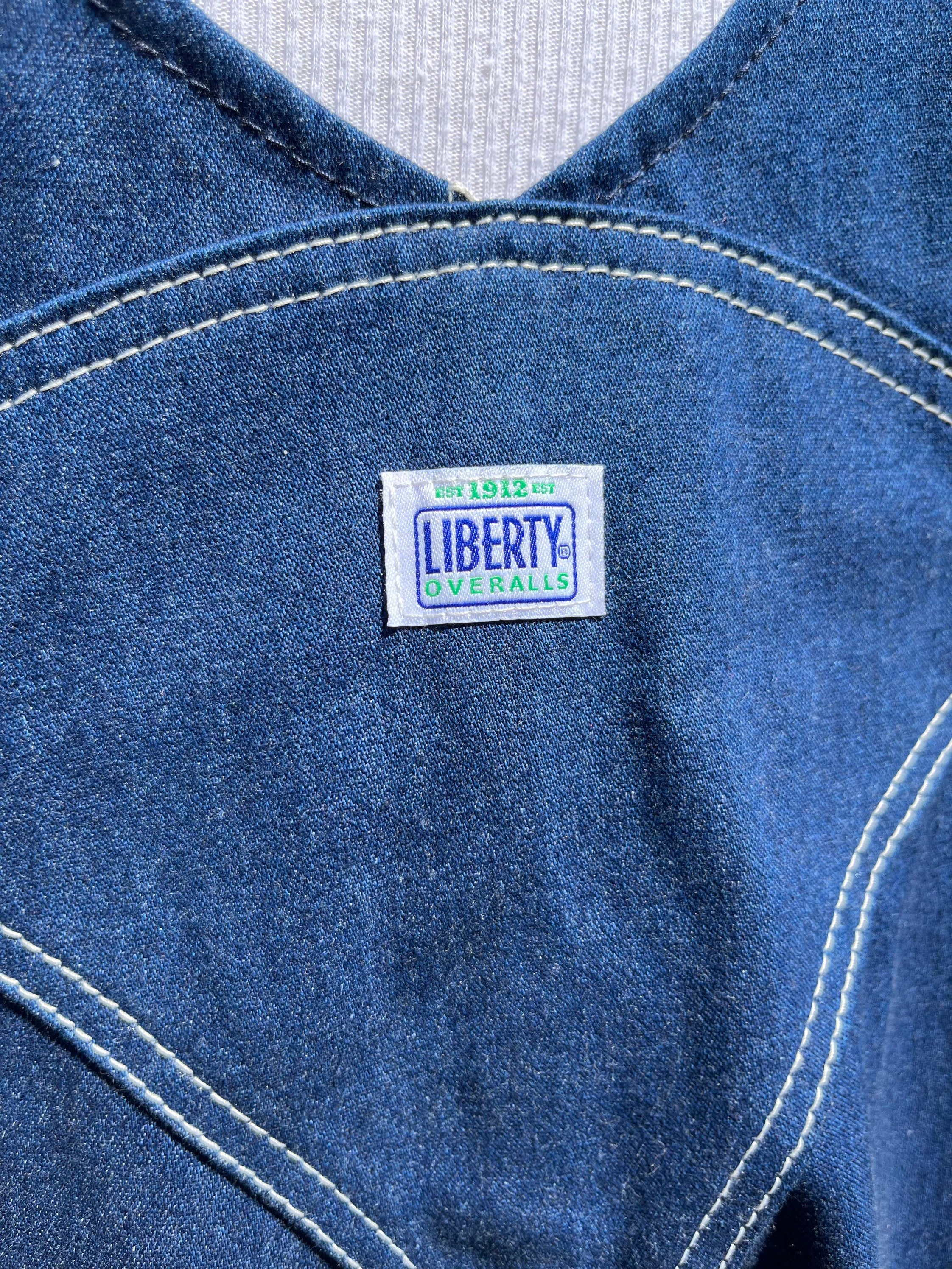 Vintage Liberty Overalls XXXL (56x32): Dark Blue Denim