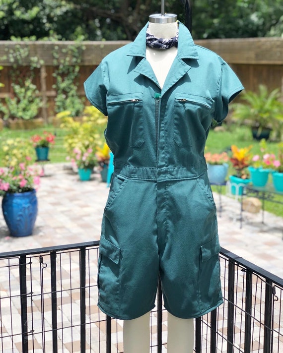 FREE US SHIPPING/coverall shorts/short coveralls/v