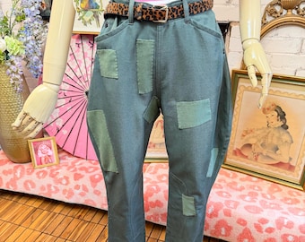 Patched Vintage 1930s Jodhpurs Riding Pants