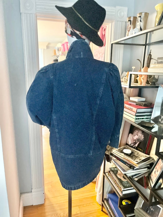 80S SEQUIN DENIM jacket, 80s embroidered denim, a… - image 8