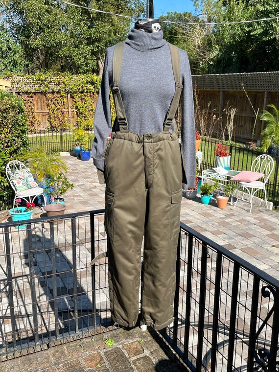 Vintage Czech Pant Quilted Lined Army Pant Army Pant With Suspenders Vintage Army Pants Cold Weather Army Pant Fab208nyc Military Pant Etsy