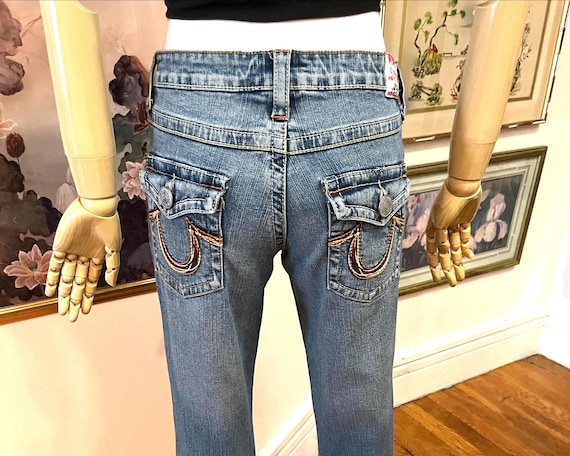 True Religion Y2K Low Rise Twist Bootcut Jeans - 28x31 - Gem