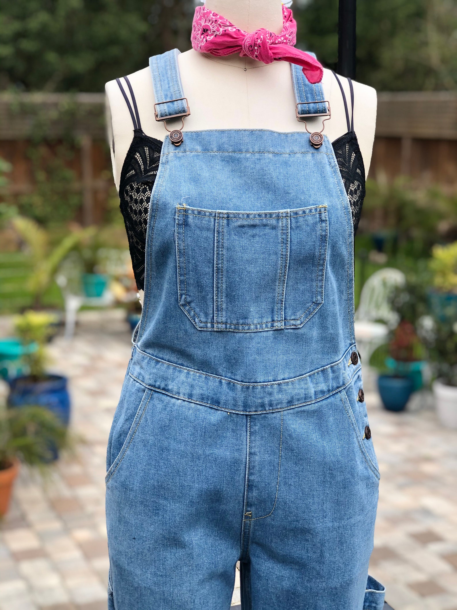 VINTAGE STONEWASH OVERALLS/slim leg overalls/skinny leg Etsy