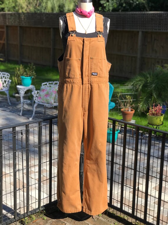 VINTAGE OVERALLS/ Lined overalls/canvas overalls/c