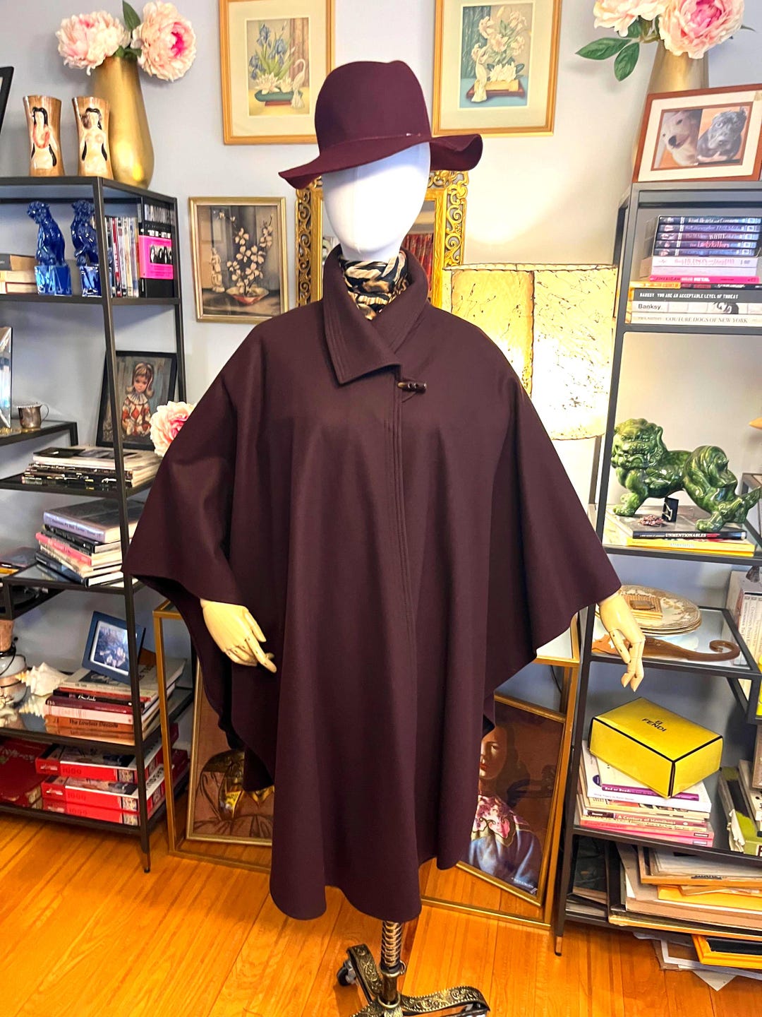 ジャケット・アウター ANATOMICA CAPE OFF BROWN ORGANIC WOOL Brown Hooded Wool Cape Coat from NikkaPlace | Effortless fashion