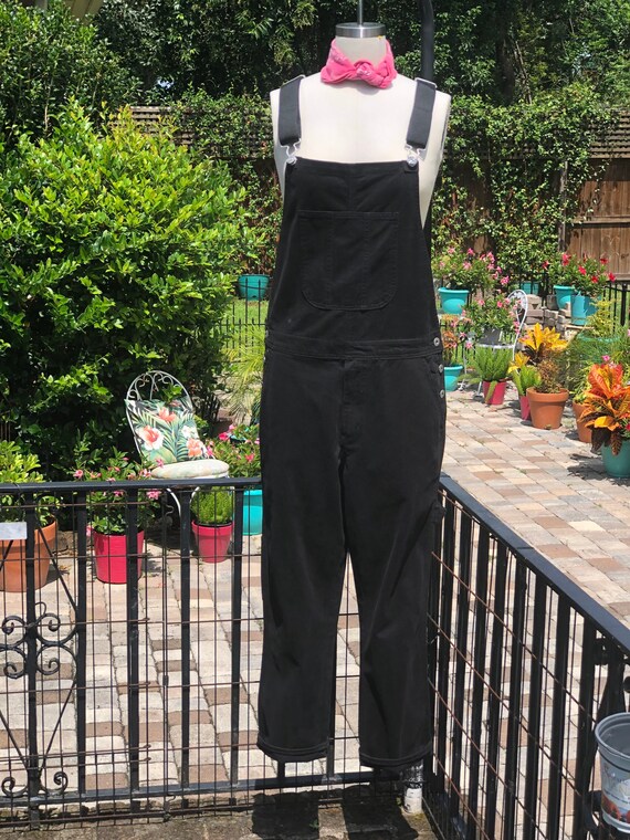 Ladies black deals overalls