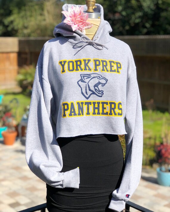 CROP PREPPY SWEATSHIRT/vintage sweatshirt/panthers