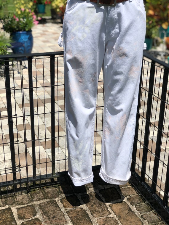 WHITE PAINTER PANTS/painters pants/white jeans/whi