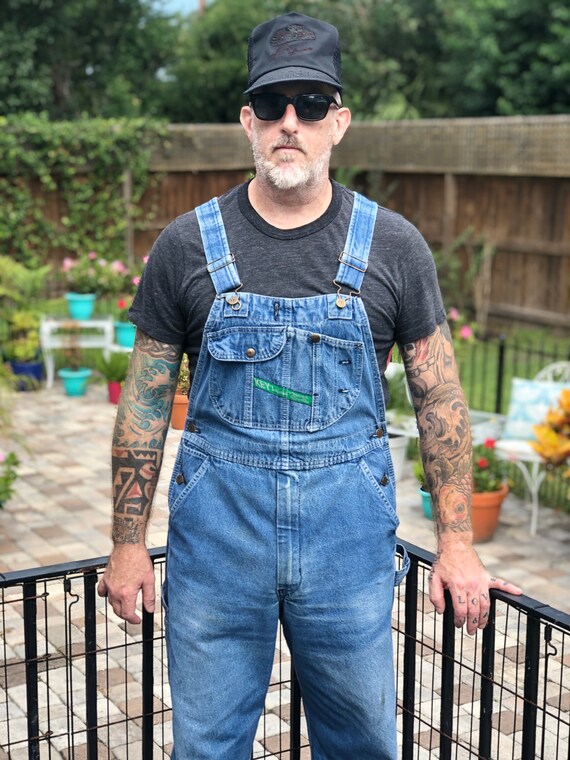 VINTAGE KEY Overalls/36x29/key Imperial Overalls/unisex Denim