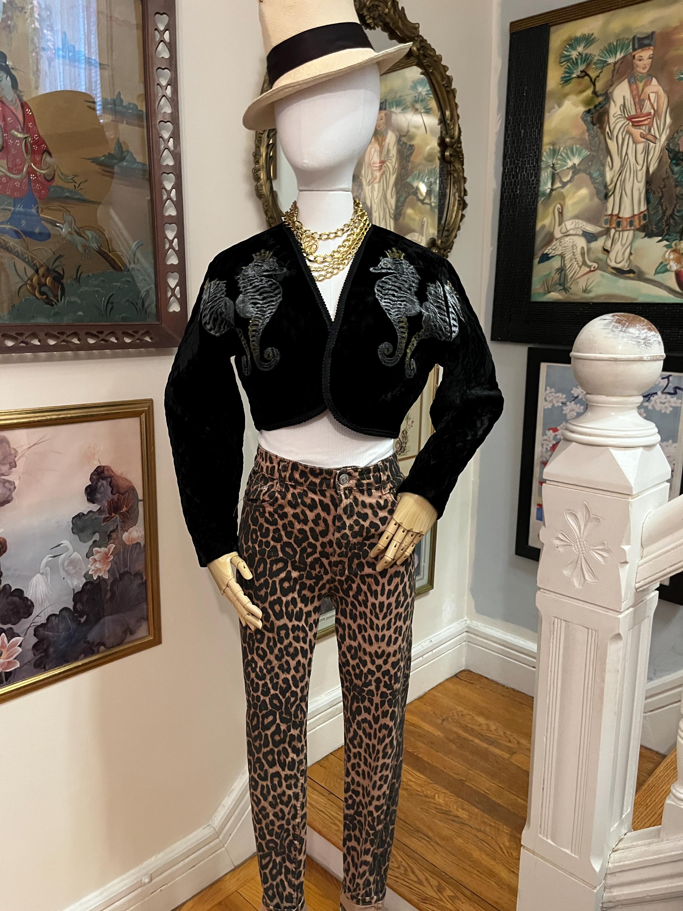 Vintage Velvet Short Jacket, Upcycled Velvet Jacket
