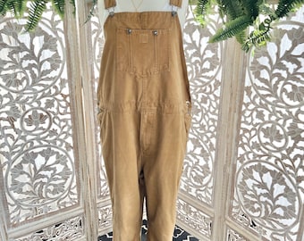 Vintage 44'' Carhartt Style Tan Overalls