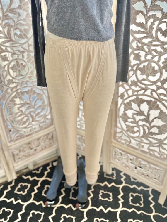 ITALIAN WOOL LONGJOHNS/vintage army long johns/cr… - image 2