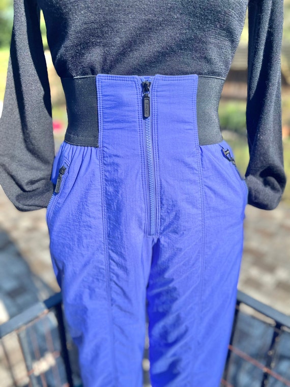 80S HIGH WAIST SKI Pants/purple Black Ski Pant/high Waisted Ski Wear/unworn  Ladies Ski Wear/wide Elastic High Waist Ski/fab208nyc/fab208 -  Canada