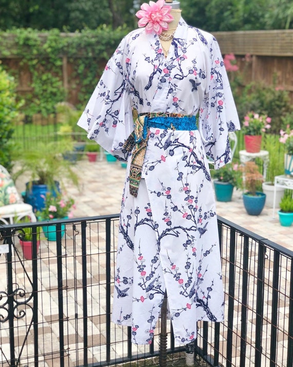 VINTAGE YUKATA KIMONO/Japanese cotton kimono/cott… - image 1