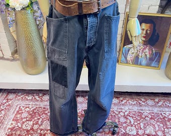 Free People 32 Moxie Barrel Jeans Black