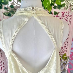 Witte katoenen kanten tuniekjurk Free People: boho mini-jurk afbeelding 10