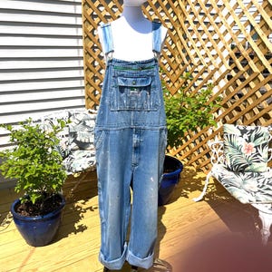 Vintage Liberty Denim Overalls 44&quot;: Faded & Paint Stained