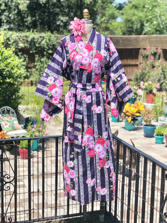 VINTAGE YUKATA KIMONO/cotton kimono/Japanese kimon