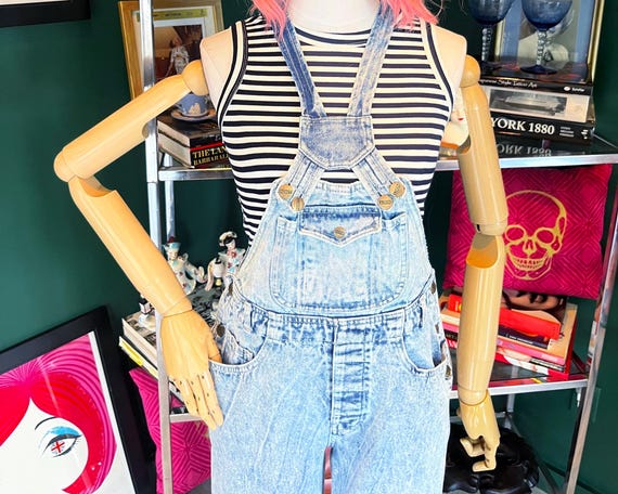 80s Nixit Acid Wash Overalls