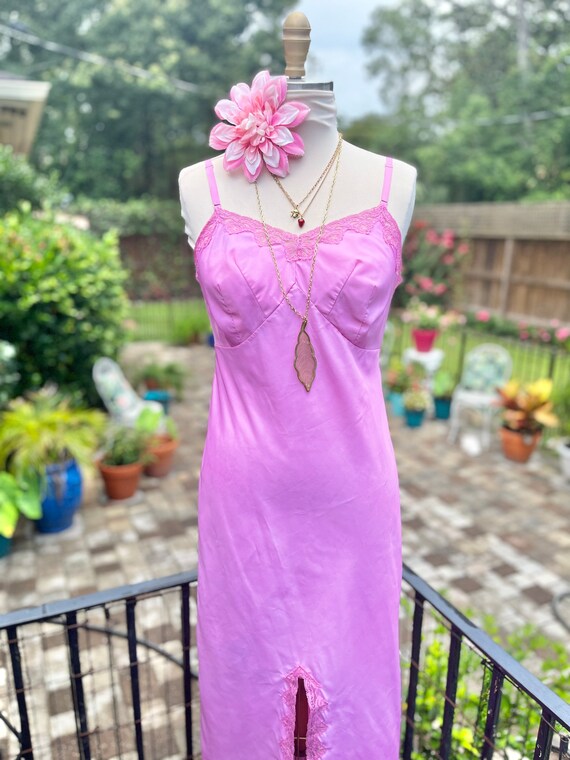 VINTAGE SLIP DRESS/34' bust slip dress/over dyed … - image 2
